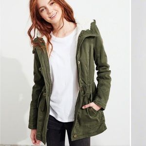 Hollister Sherpa Lined Parka